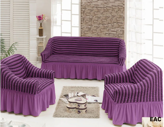 Чехол для мягкой мебели Luxe фиолетовый