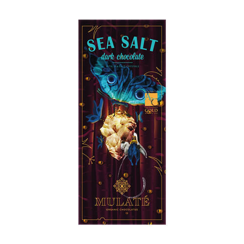 Шоколад горький &quot;Sea Salt&quot; с кристаллами морской соли, 70% какао Mulate