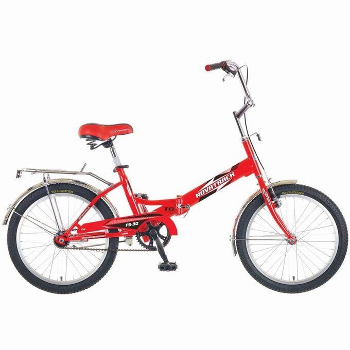 Велосипед 20&quot; Novatrack FS30, 2016, 1ск., цвет красный