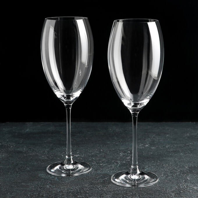 Набор бокалов для вина Bohemia Crystal «Грандиосо», 600 мл, 2 шт