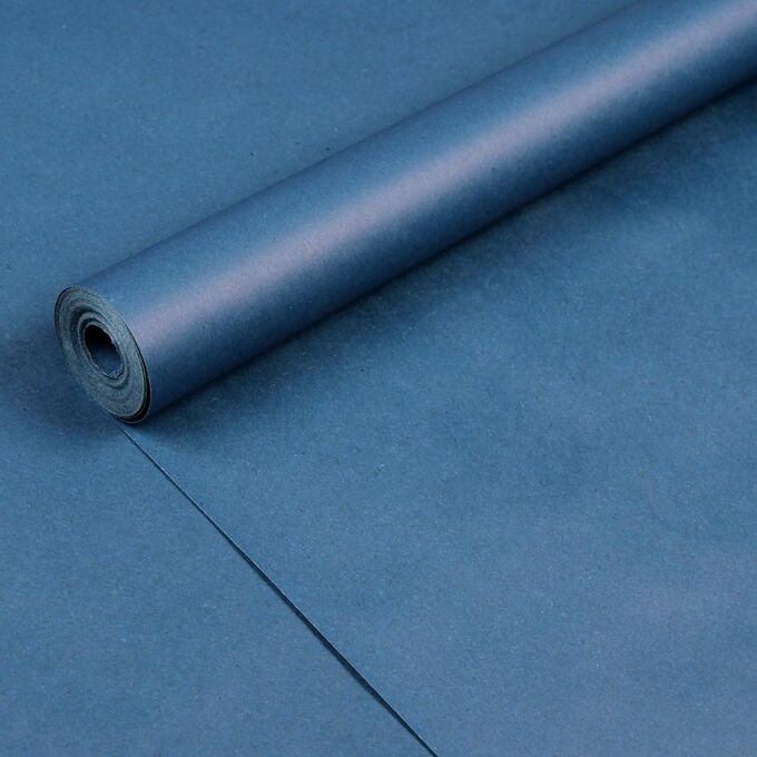 Бумага упаковочная крафт &quot;Синяя&quot;, 0,7 х 10 м, 70 г/м? /м2