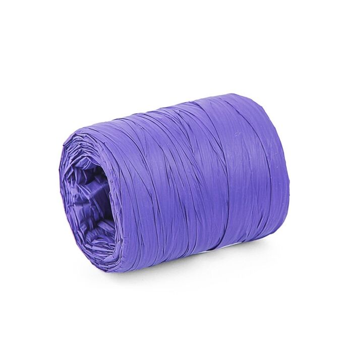Лента матовая из полисилка, фиолетовая, 50 м