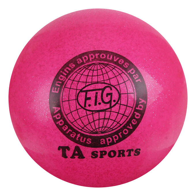 СИМА-ЛЕНД Мяч для гимнастики, 16,5 см, блеск, цвет розовый