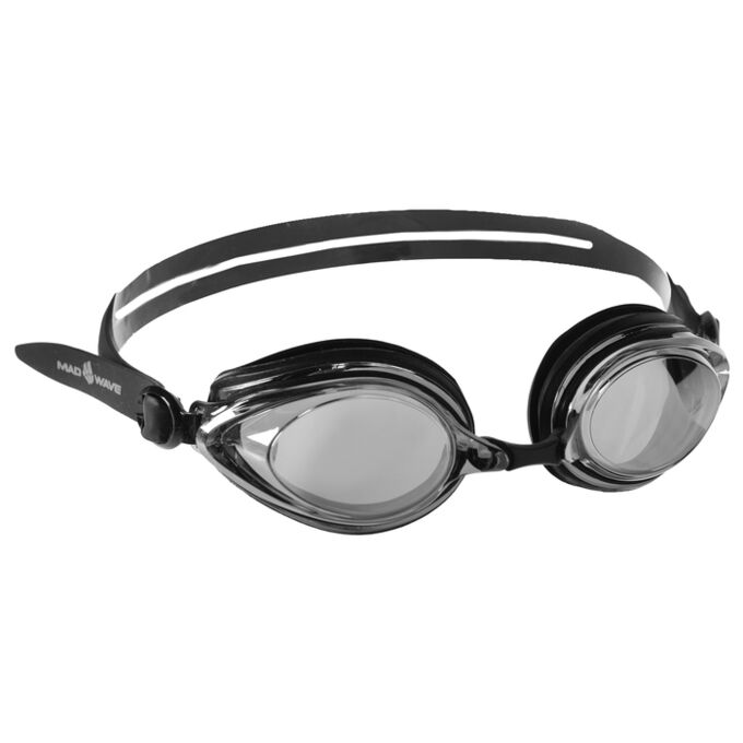 MAD WAVE Очки для плавания Techno Mirror II, M0428 03 0 01W, цвет чёрный