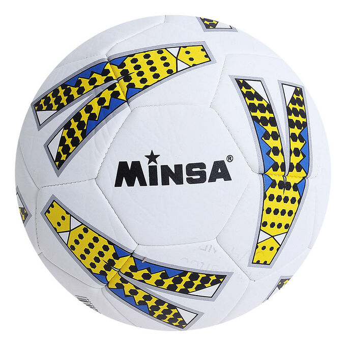 Мяч футбольный MINSA, размер 4, 32 панели, PVC, машинная сшивка, 400 г