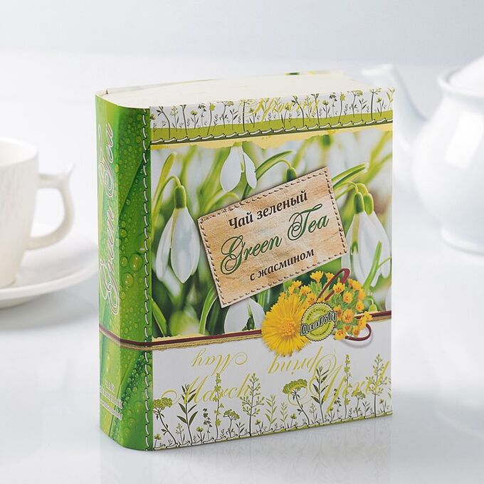 Чай зеленый JARRA &quot;Книга&quot; с жасмином, 125 г