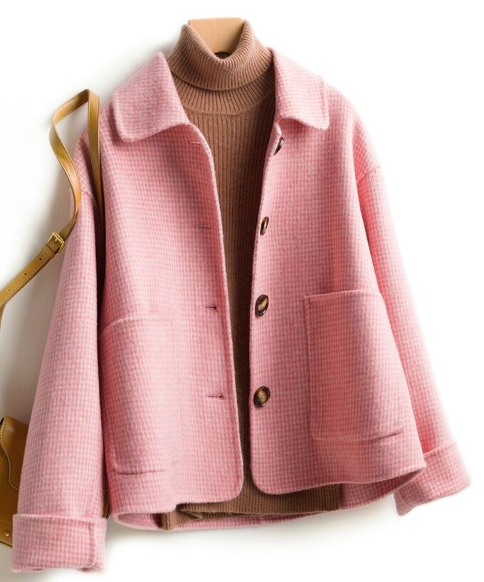Пальто,розовый