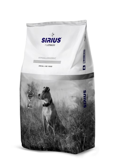 Sirius Platinum Утка с овощами сухой корм для собак 12 кг