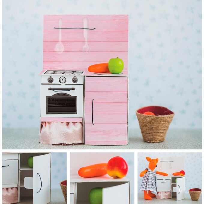 Арт Узор Мебель для кукол–малюток «Кухонный шкафчик», набор для шитья, 15  23,2  2,2 см