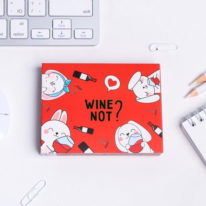 Art Fox Блок бумаги для записей &quot;Wine not?&quot;, отрывные листы, 180 л.