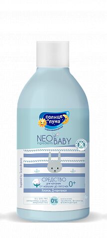 NEW Ср-во д/купания СОЛНЦЕ И ЛУНА NEO BABY 300мл от макушки до пяточек