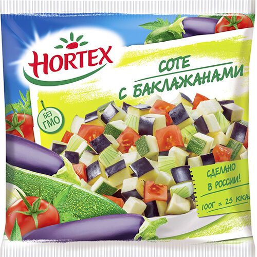 HORTEX Соте с баклажанами, Хортекс, 400 г