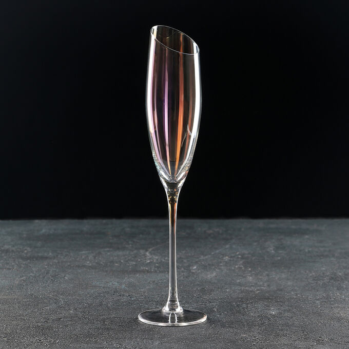 Бокал для шампанского «Иллюзия», 180 мл, цвет перламутровый