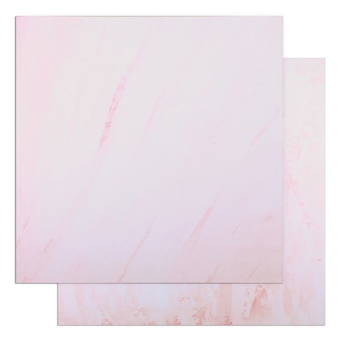 Арт Узор Фотофон двусторонний &quot;Разводы - Розовая штукатурка&quot; 45 х 45 см, переплётный картон, 980 г/м
