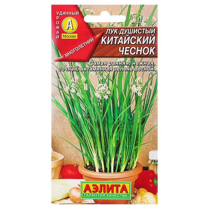 Аэлита Семена Лук душистый &quot;Китайский чеснок&quot;, Мн, 0,3 г