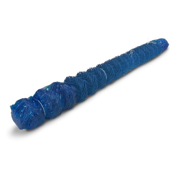 Сетка-рабица с полимерным покрытием, синяя, ячейка 50 мм, толщина 2,2 мм, рулон 2,0х10 м