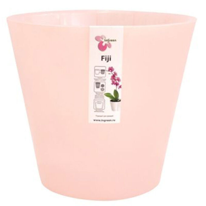 Горшок для цветов Фиджи Орхид 200 мм 4 л ING6197РЗПЕРЛ розовый перламутровый