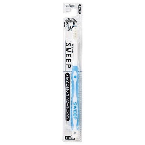 EBISU КОМПАКТНАЯ 4-х рядная зубная щётка с ПЛОТНЫМИ ПУЧКАМИ щетинок и ПРОРЕЗИНЕННОЙ ручкой  для максимального очищения  (Жёсткая) 360