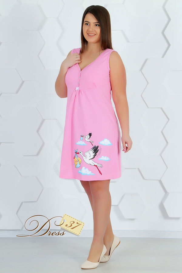 dress37 Сорочка женская «Анжелика» розовая