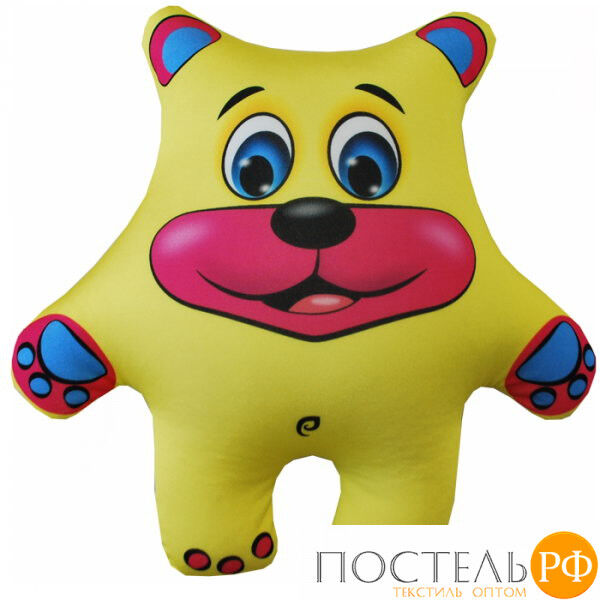 Игрушка «Медведь» (Аи02жив34, 27х26, Желтый, Кристалл, Микрогранулы полистирола)