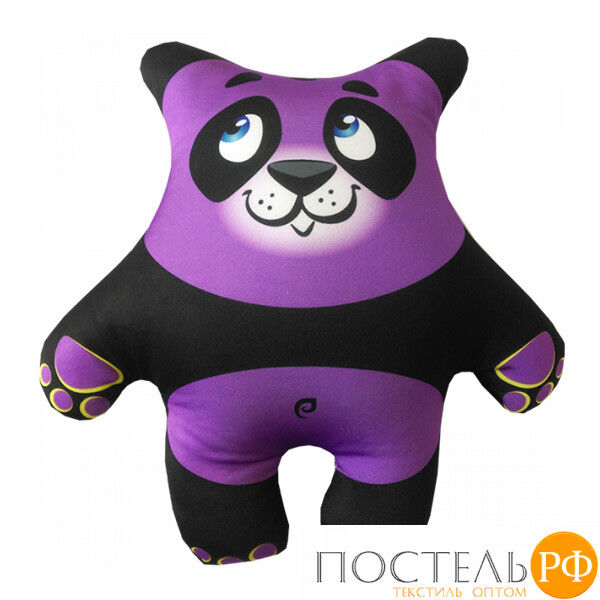 Игрушка «Панда» (Аи02жив19, 27х26, Фиолетовый, Кристалл, Микрогранулы полистирола)
