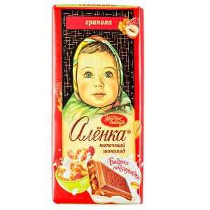 Шоколад Аленка Гранола 90 г 1уп.х 14шт.