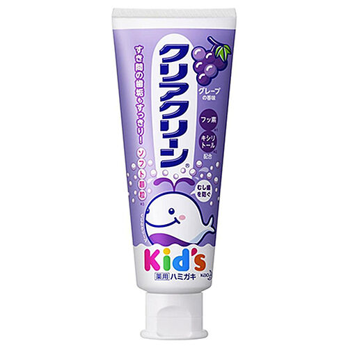 Kao Детская зубная паста с мягкими микрогранулами для деликатной чистки зубов КAO &quot;Clear Clean&quot; виноград туба 70 г