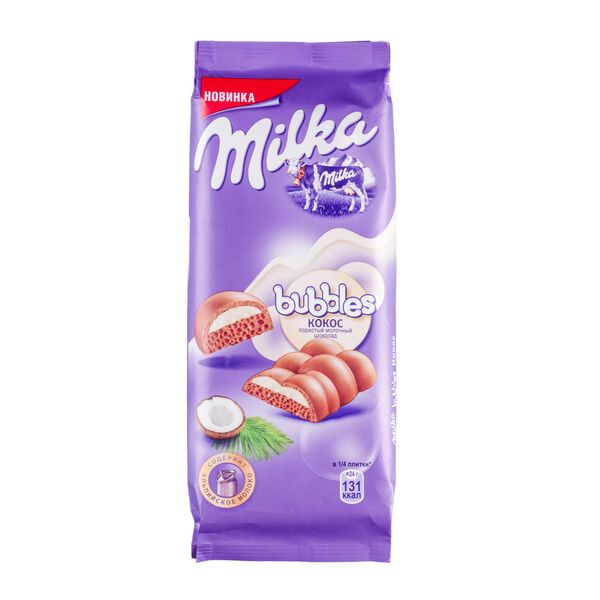 Milka Шоколад Милка Баблс Кокос 92 г 1 уп.х 16 шт.