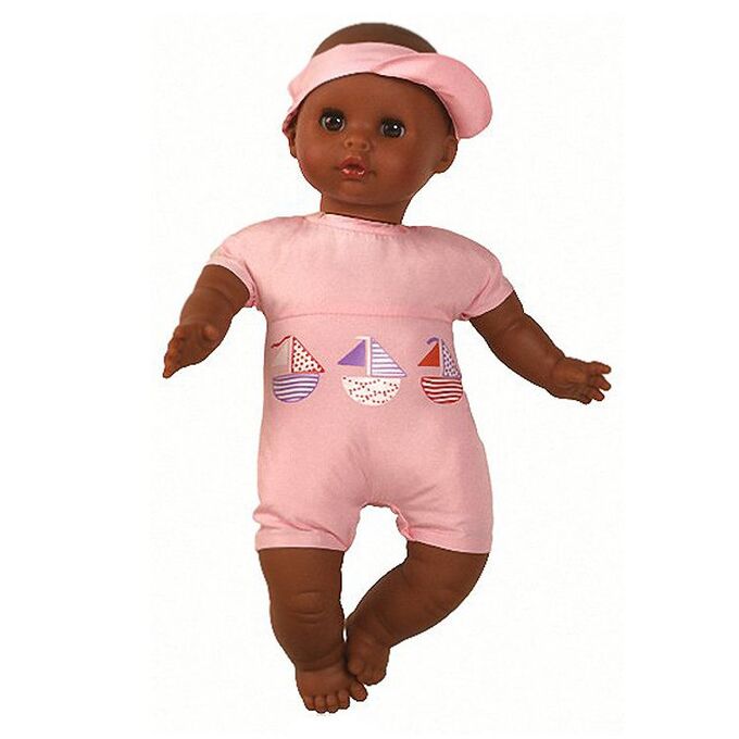 Paola Reina 07151 Кукла Малышка в розовом, мулатка, 34 см