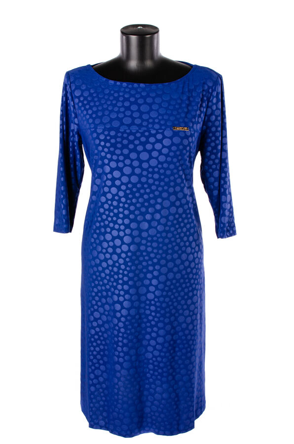 Женское платье миди в горох 6536 размер 50