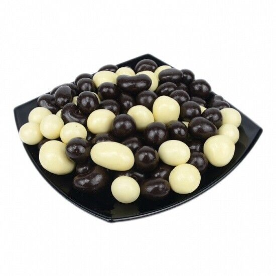 Белое Озеро Ассорти орехово-ягодное в белой и темной шоколадной глазури 150 гр.