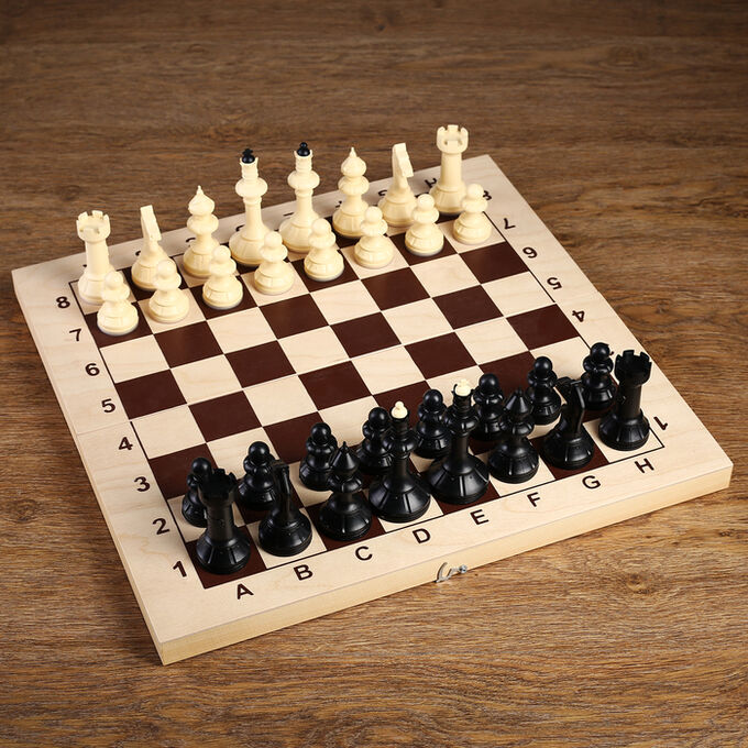СИМА-ЛЕНД Шахматные фигуры обиходные &quot;Айвенго&quot;, король h-10,5 см, без доски