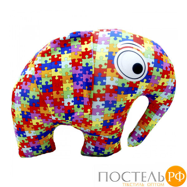 Игрушка «Слон» (Аи11слон04, 33х28, Разноцветный, Кристалл, Микрогранулы полистирола)