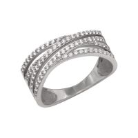 Кольцо из серебра с фианитом 0101387-00775