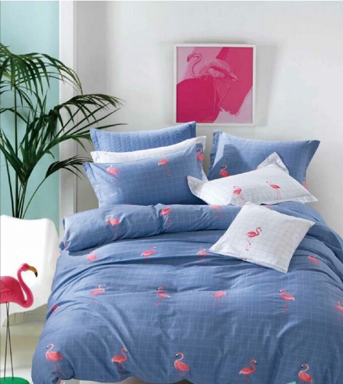 Комплект постельного белья (КПБ) из сатина &quot;Фламинго&quot;