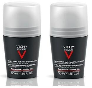Виши Комплект Дезодорант - шарик 48 часов для чувствительной кожи, 2 шт. по 50 мл (Vichy, Vichy Homme)