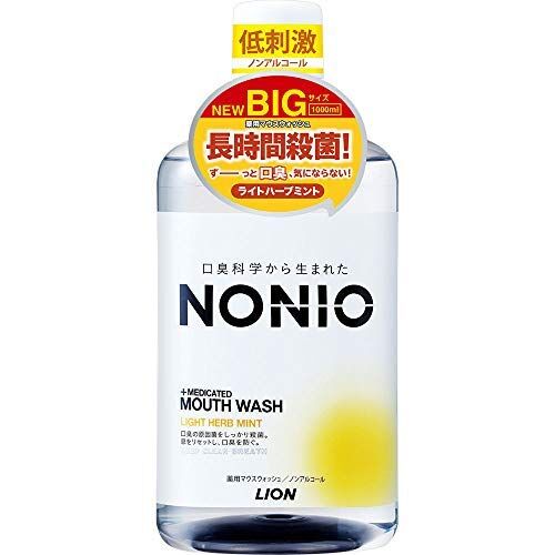 LION Ежедневный зубной ополаскиватель &quot;Nonio&quot; с длительной защитой от неприятного запаха (без спирта, лёгкий аромат трав и мяты) 1000 мл 6