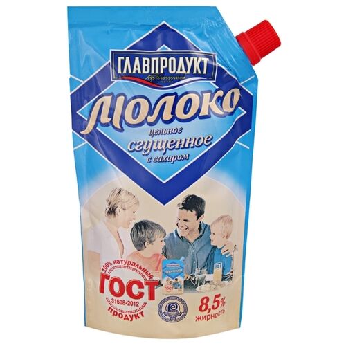 Главпродукт Молоко цельное сгущ.с сах. ГОСТ 270 гр.