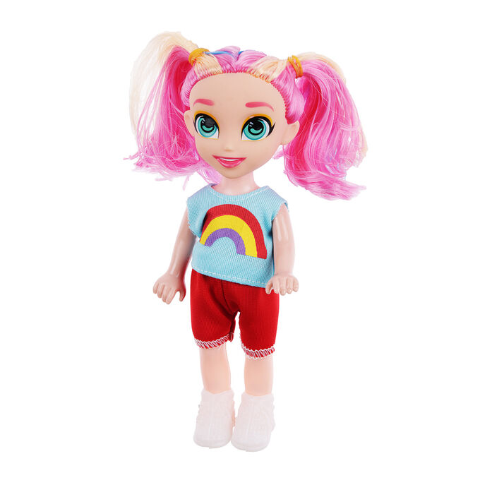 Кукла с цветными волосами, 15 см/Маленькая кукла с большими глазами