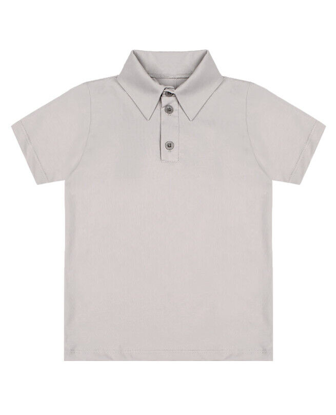 Серая рубашка-поло для мальчика 72746-МШ19
