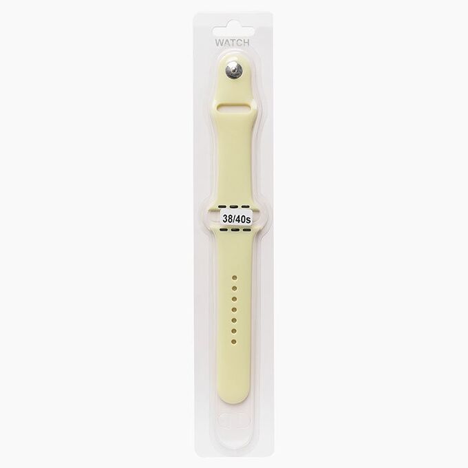 Ремешок ApW для &quot;Apple Watch 38/40/41 mm&quot; Sport Band (S) (lemon cream)