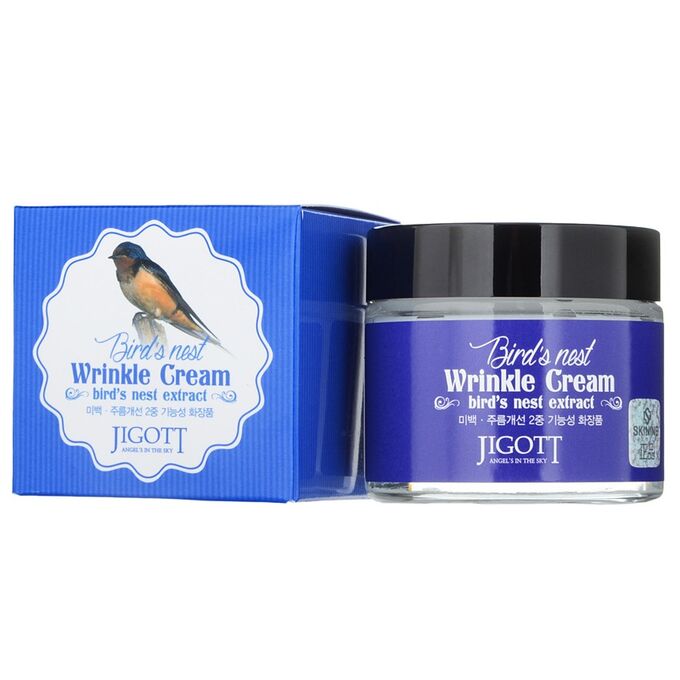 KR/ JIGOTT Крем д/лица Bird`s nest Wrinkle Cream (Ласточкино гнездо), 70мл  (СТЕКЛО)