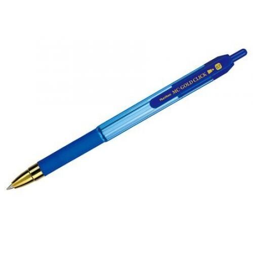 Ручка автоматическая шариковая 0.7мм &quot;MC Gold Click&quot; синяя GC07-02 MunHwa {Корея}