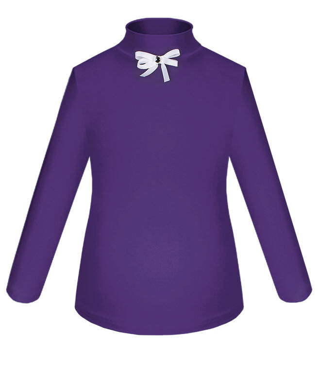 Фиолетовая школьная блузка для девочки Цвет: фиолетовый