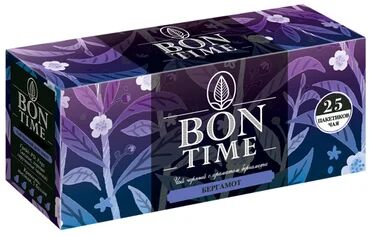 «Bontime», bontime чай черный с ароматом бергамота, 25 пакетиков, 50 г