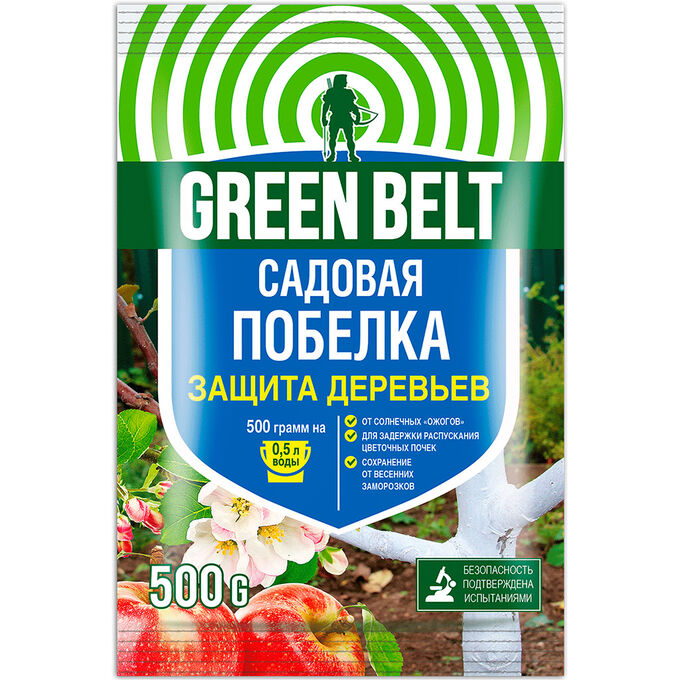 Средство для растений &quot;Садовая побелка&quot; 500гр, в пакете, Грин Бэлт (Россия)