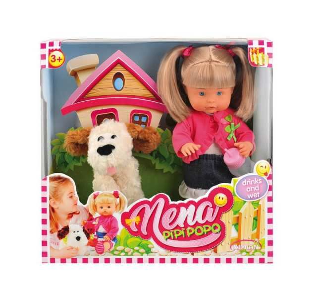 Кукла DIMIAN NENA в наборе с собакой 36 см (без звука)
