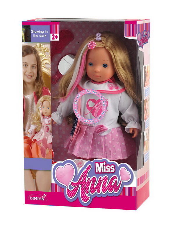 Кукла DIMIAN Miss Anna, интерактивная 40 см, светящиеся волосы , со звуковыми эффектами.5