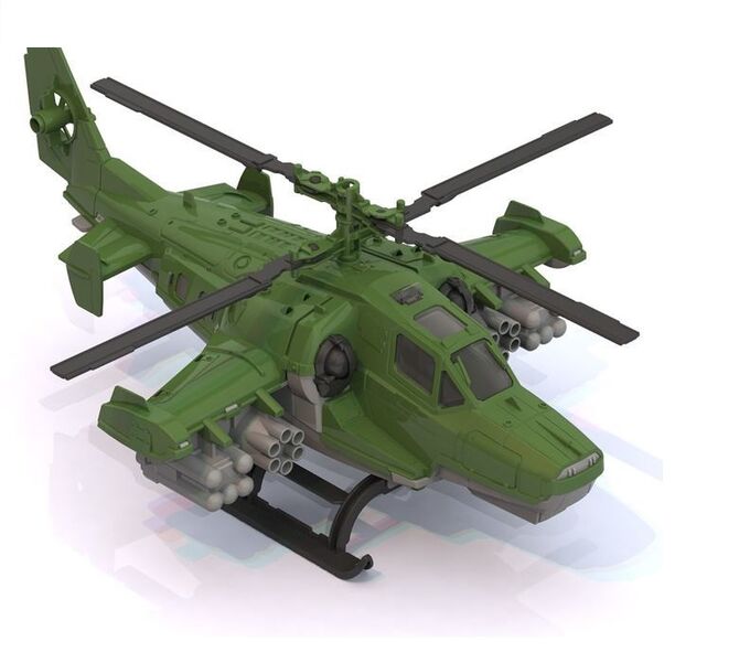 Вертолет Военный 40х27х15,5 см.8