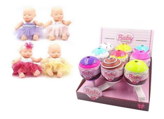 Кукла ABtoys Baby Boutique Пупс-сюрприз в конфетке с аксессуарами 4 вида в коллекции (4 серия)